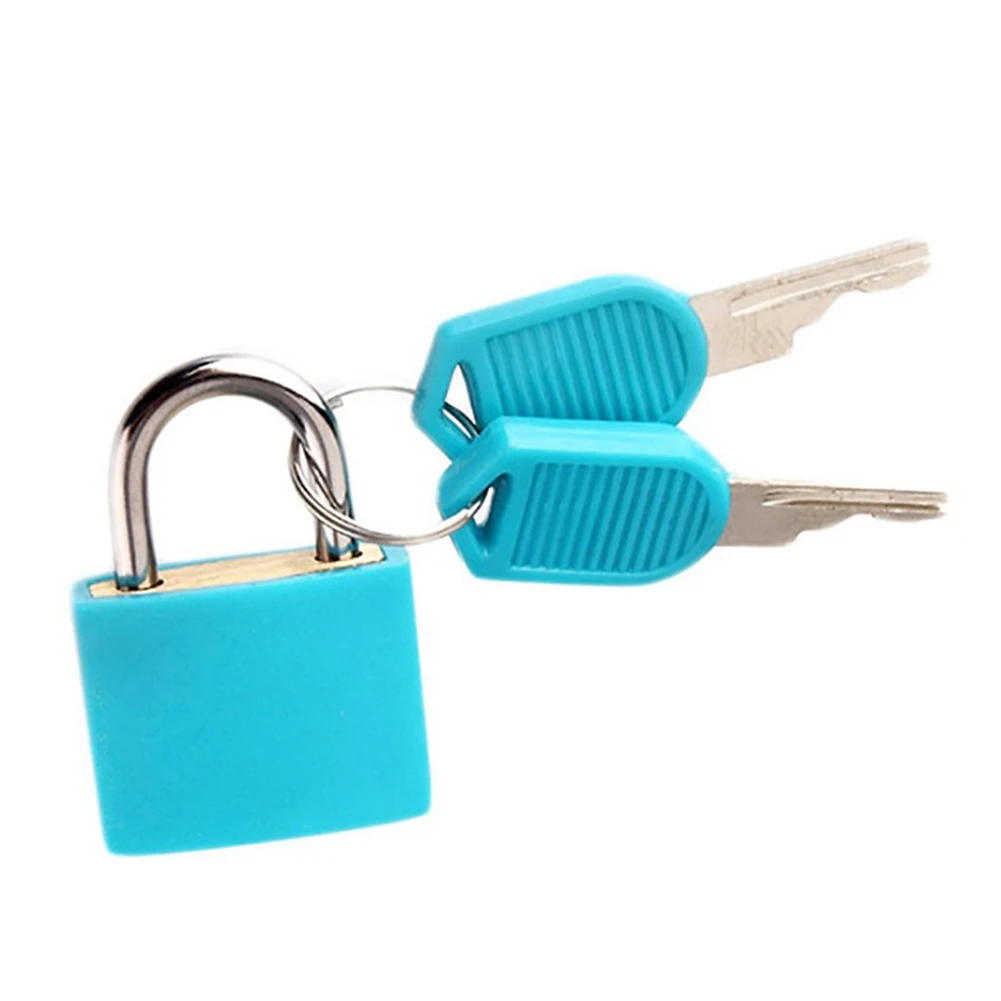8pcs Travel Anti-Theft Lock Zinc Alloy Colorful Cabinet Lock 23MM Plastic Case Drawer Luggage Padlock for Home School Gym Office