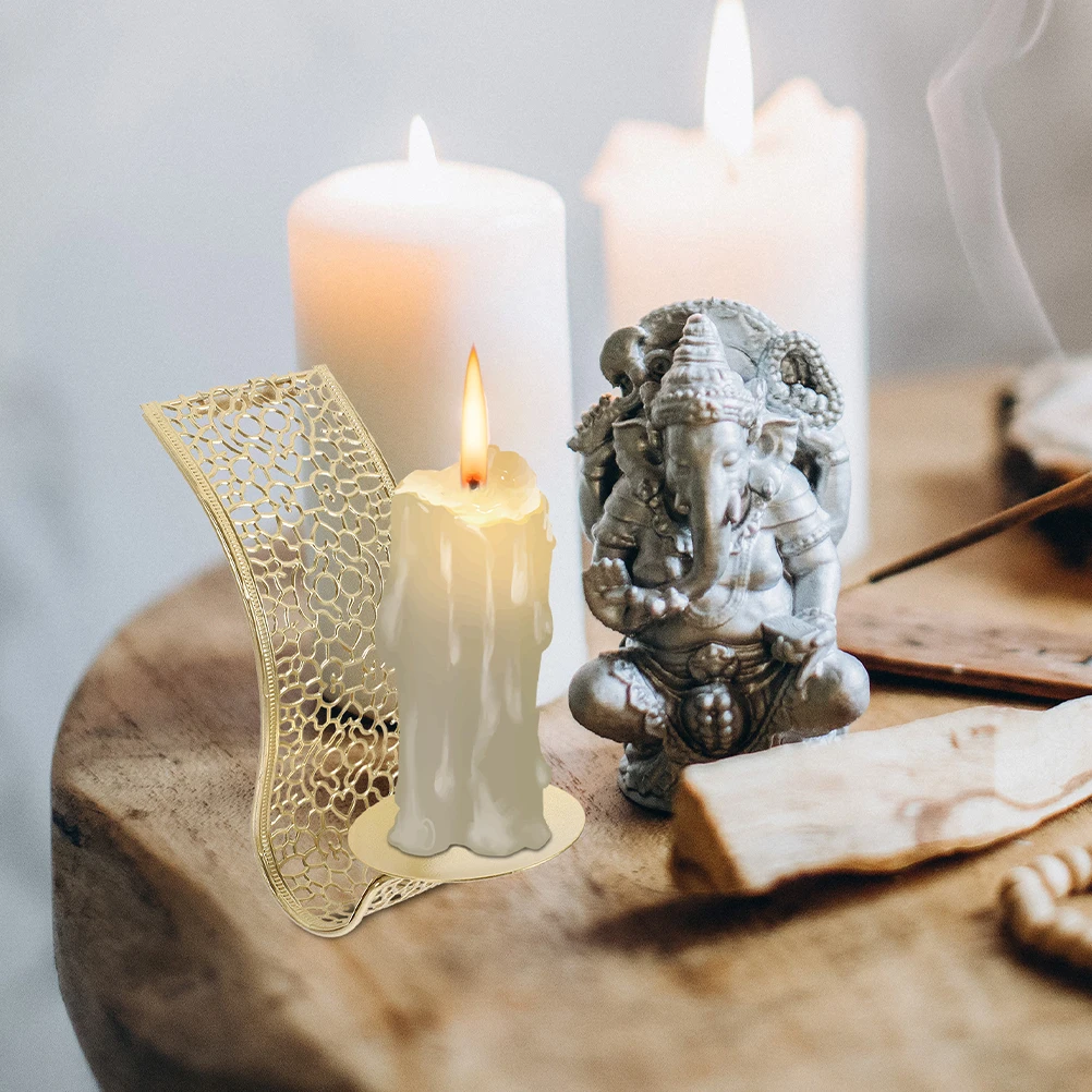 

4Pcs Wall Mounted Candlestick Simple Decor Enhance Ambiance Any Room Gift Wall Sconce Wall-Mounted Candleholder