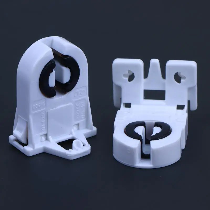 2Pcs 2A T8 Fluorescent Light Holder G13 Base Non-Shunted Tombstone Lamp Socket For LED Fluorescent Tube Light Accessories