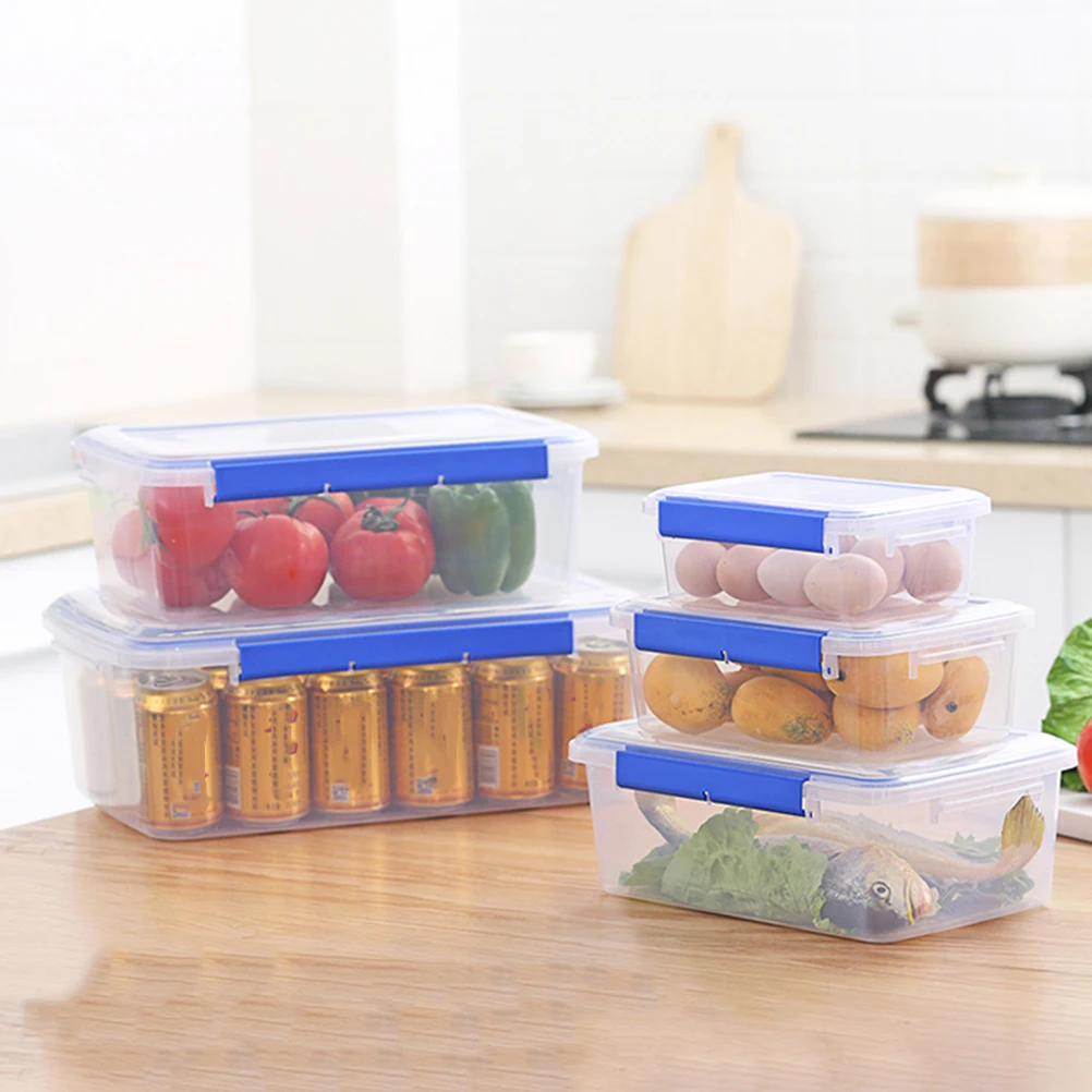 

Lunch Box Containers Sealing Lid PP Material Microwave Safe Food Storage Plastic Kitchen ganizer Ideal for Noodles Soup Salads