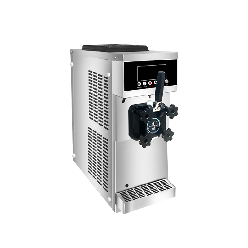 Ice Cream Machine, Single Head, Soft Ice Cream Machine, Ice Cream Making Machine Summer Snack Shop Cafe Desktop