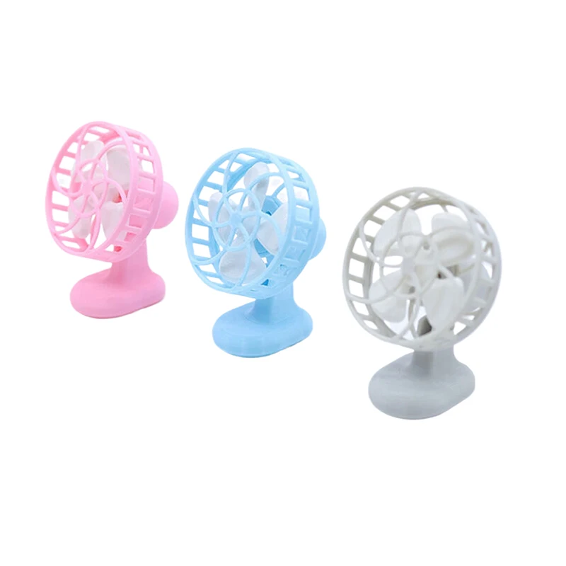 Simulation de maison de poupée, Mini ventilateur électrique, modèle de meubles de maison de poupée, accessoires de décoration de scène de vie, 1/12
