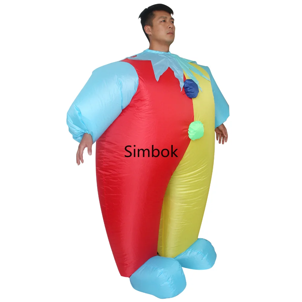 Halloween Party Funny Clown Inflatable Costume Wholesale Cosplay Funny Clown Inflatable Clothing