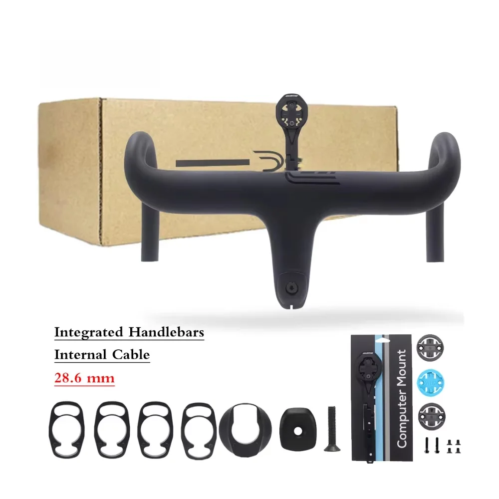 

​​Road Bike Handlebar DA CB01 T1000 Carbon 400g - 380/400/420mm Aero Integrated Design 77mm Reach 127mm Drop|Professional Road