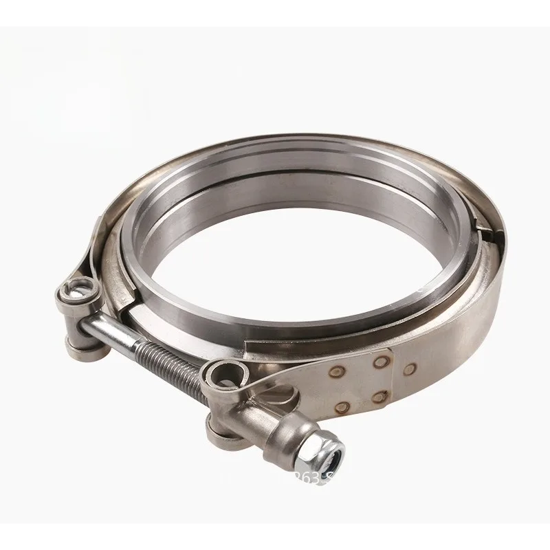 

Stainless Steel Throat Hoop 304 Flange Clamp V-type Clamp Pipe Hoop Is Suitable for Automobile Modification Exhaust Pipe