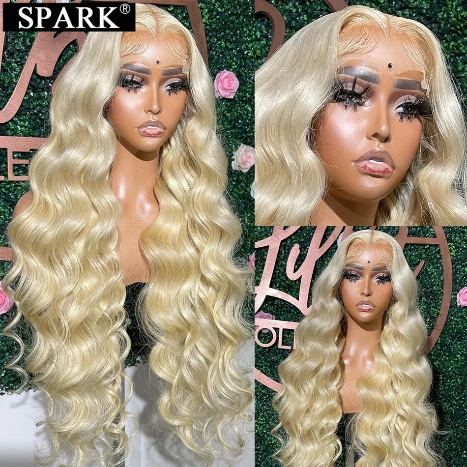 

#613 Body Wave Honey Blonde Wig Brazilian Human Hair 13x4 Lace Frontal Natural Black 4x4 Transparent Lace Closure Wigs Remy Hair