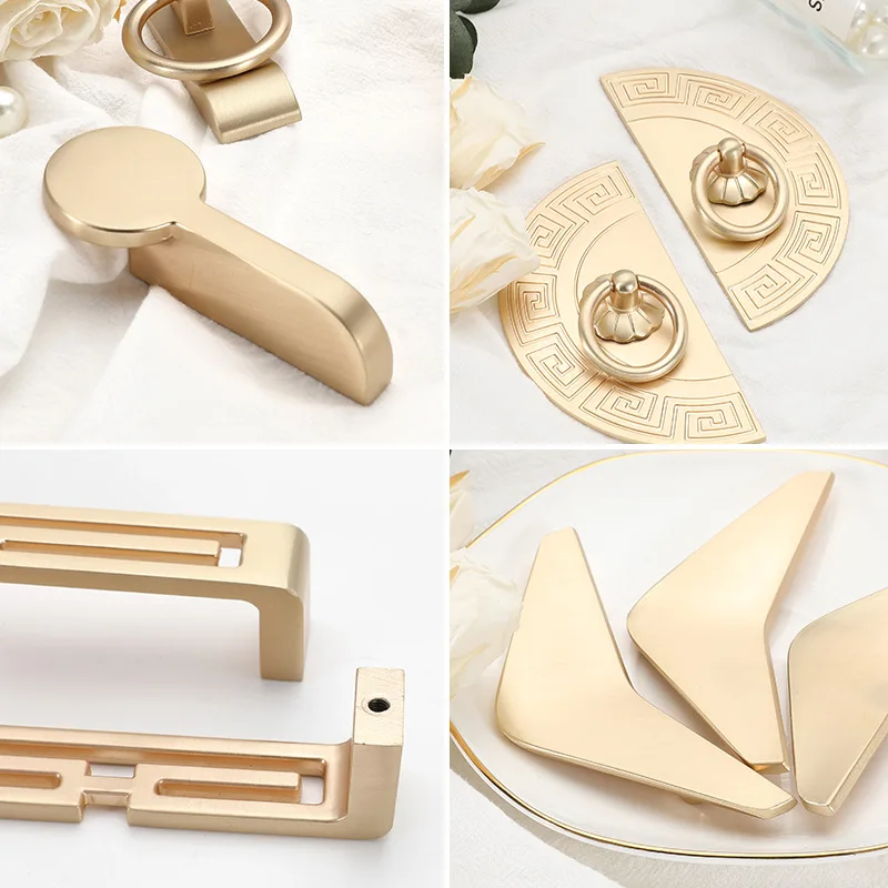 WEPICK 1PC Gold Cabinet Knobs and Handles Luxury Gold Kitchen Cupboard Door Pulls European Drawer Furniture Handle Hardware