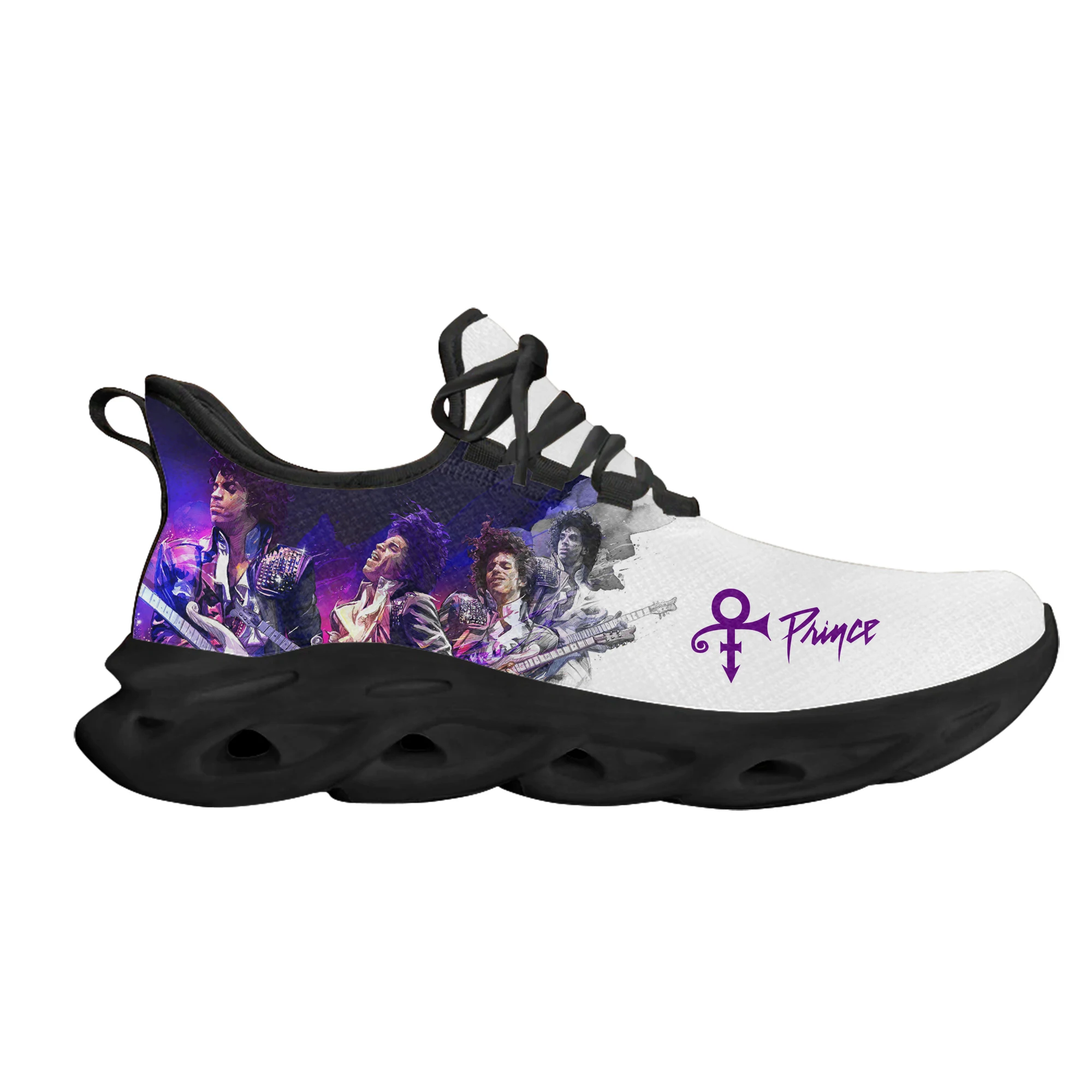 Prince Rogers Nelson Purple Rain Flats Sneakers Mens Womens Sports Running Shoes High Quality DIY Sneaker Customized Shoe