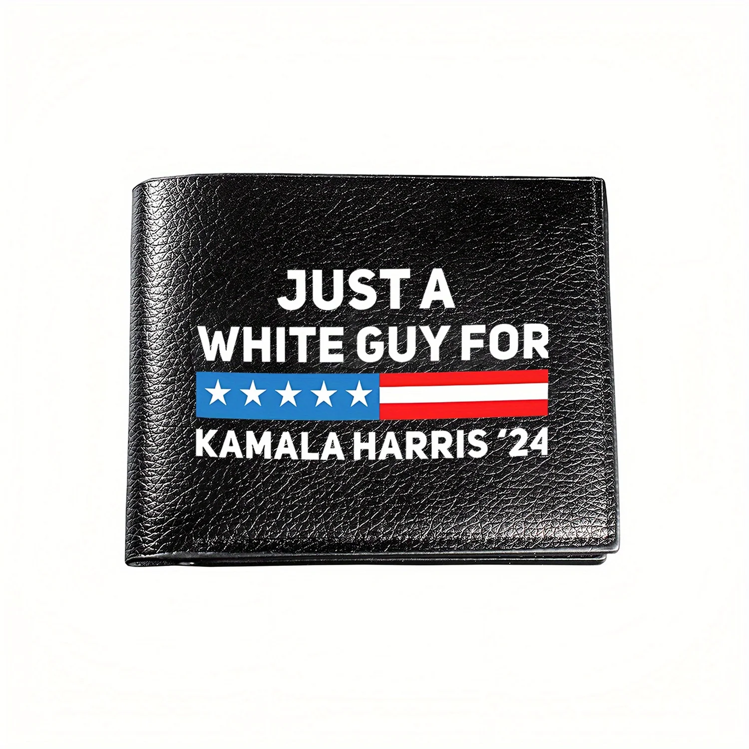 

Just a White Guy for Kamala Harris '24: Business Mens Casual Elegant Simple Practical Quality Wallet Stylish Printing Graphic Cr