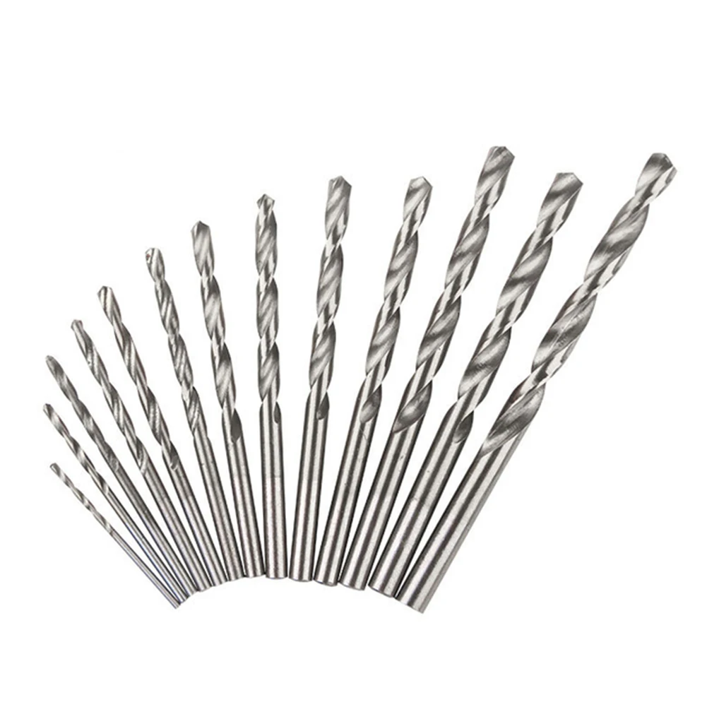 

13pcs Round Shank Drill Bits 1.5-6.5mm HSS Hole Cutter Bits Set For Drilling Metal Wood Electric Drill Accessories