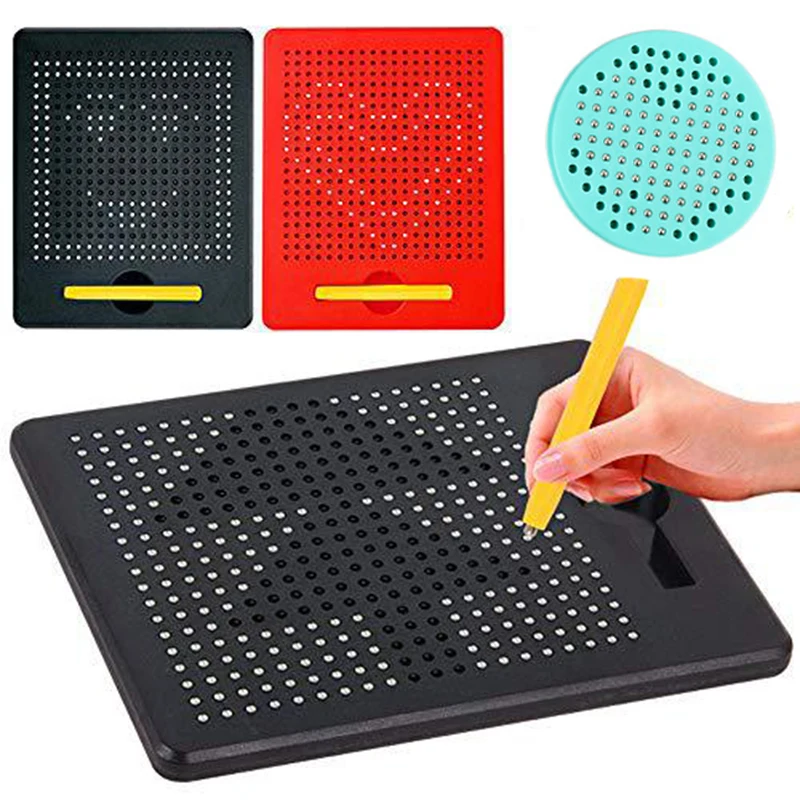 Children Magnetic Ball Drawing Board Sketch Pad Magnet Tablet With Magnetic Stylus Kids Montessori Education Activity Magnet Toy