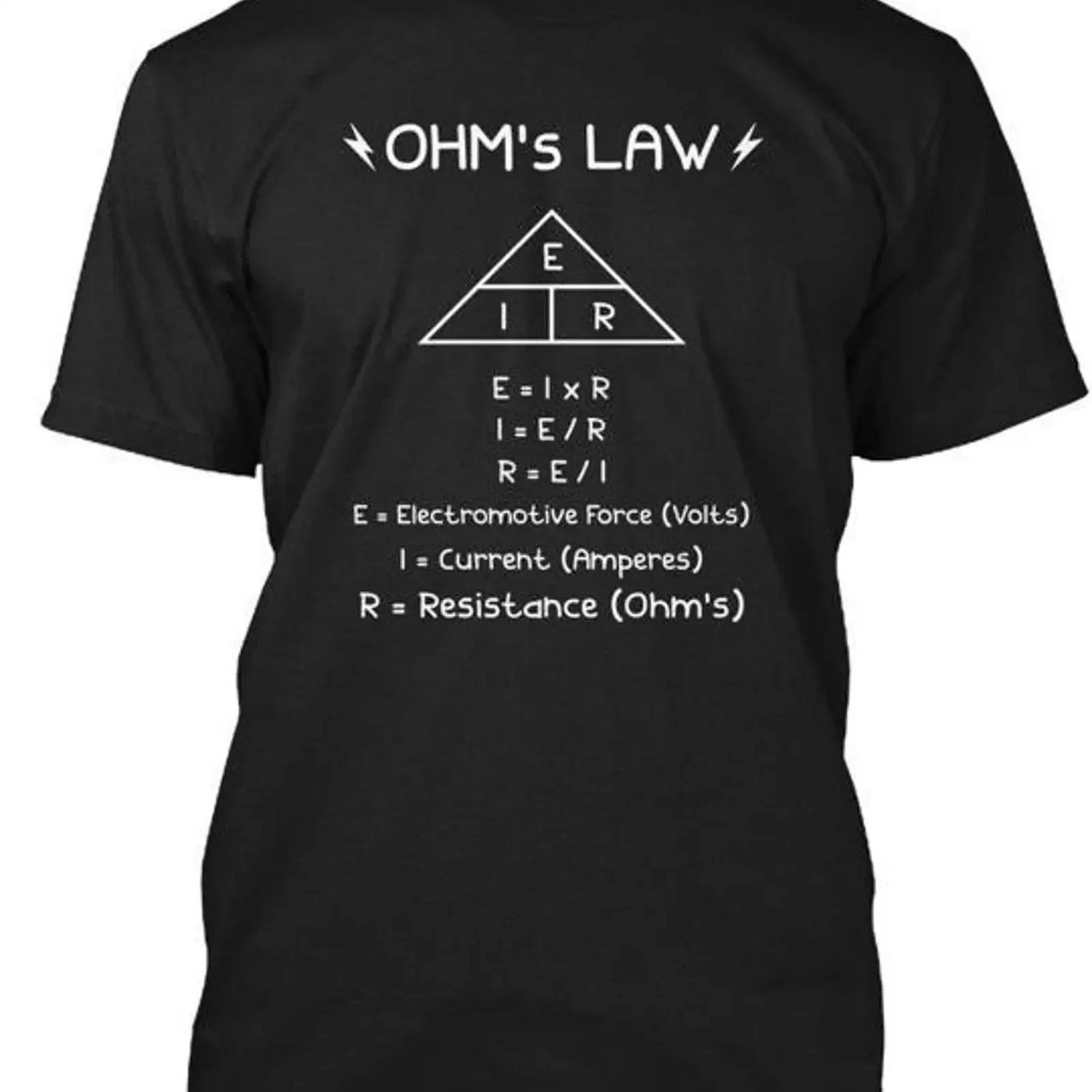 Camiseta Ohms Law E I R Electricista Eir er Rei Hecha en EE UU Talla S a 5XL vintage Washed Unisex fashion designer clothes