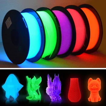DIY Christmas Gift, 1.75mm PLA Luminous 3D Printer Filament, 200g(0.44L）Spool, Glow in…