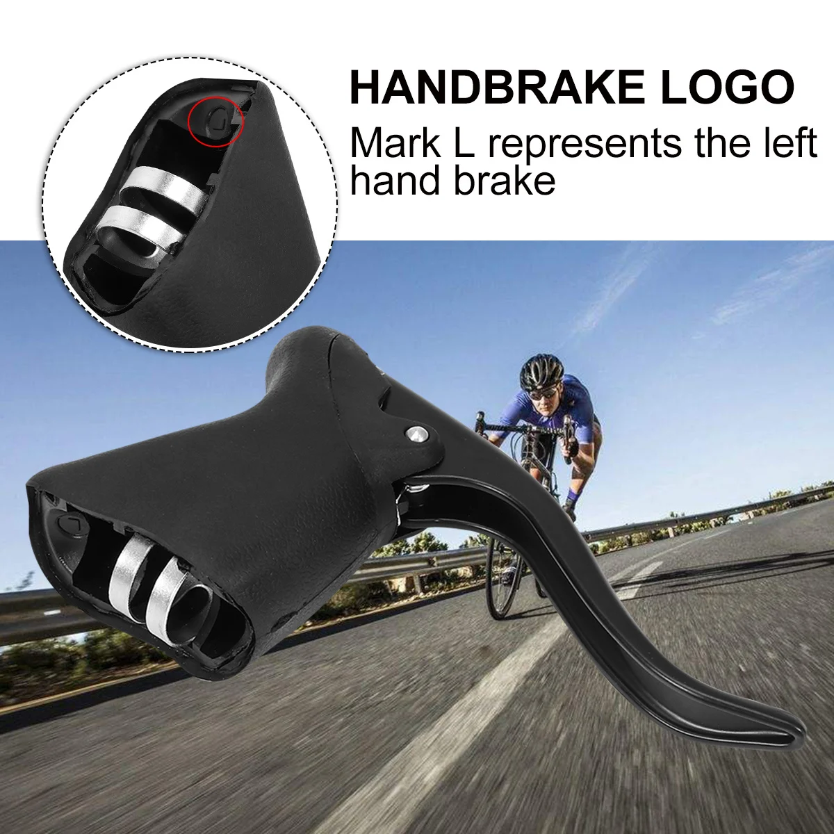 1 Pair Bicycle Brake Levers 22.2-23.8Mm Aluminum Alloy Front Rear Bike Brake Handle Durable Cycling Parts For Road Bike