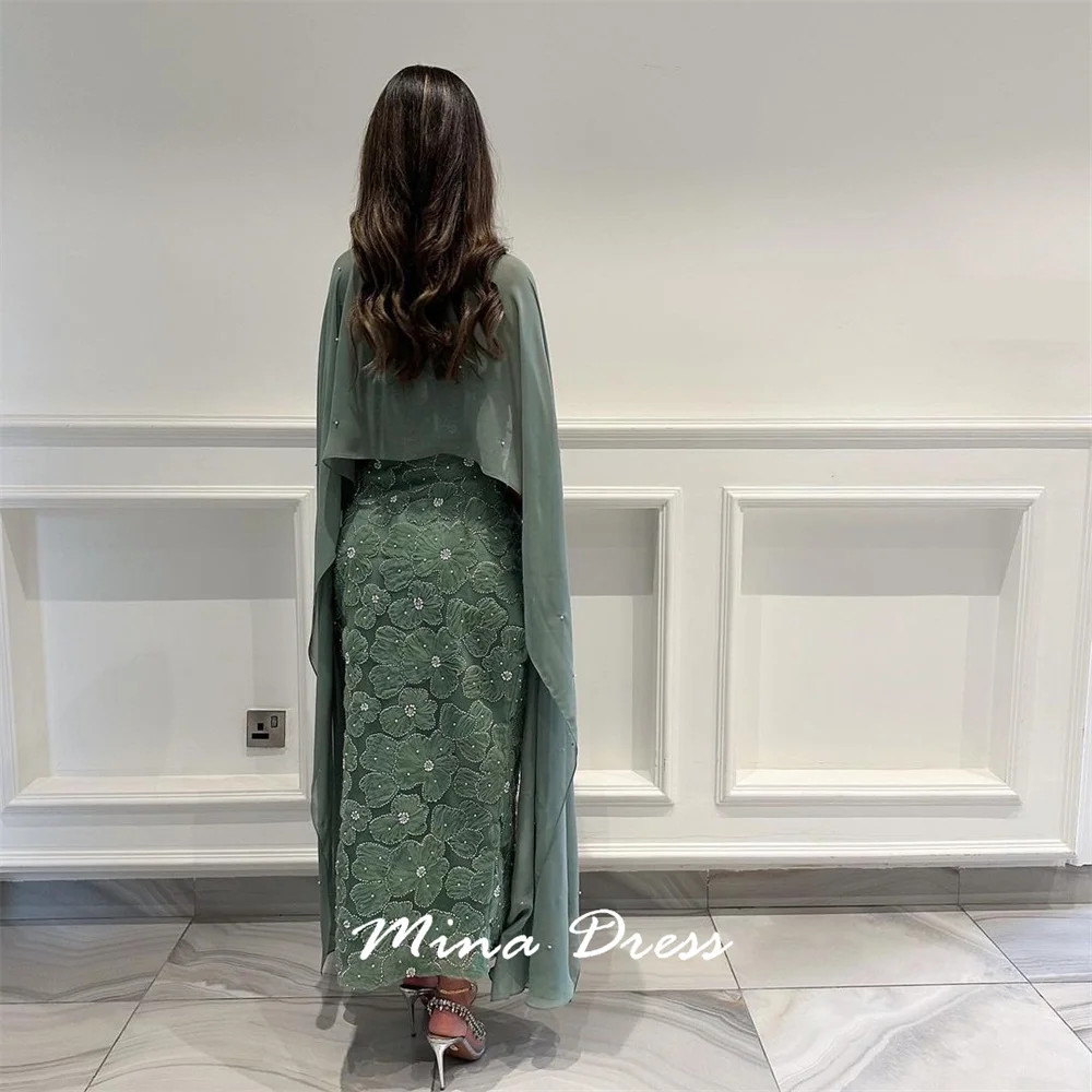 Mina Customized Heavy Industry Plate Embroidery Evening Dress Luxury Elegant Party Dress Embroidered Shawl Prom Dresses Luxury