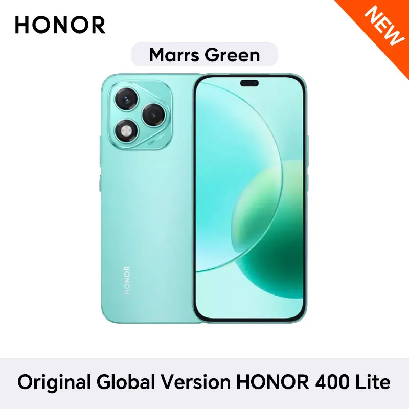 2025 HONOR 400 Lite Global Verson 5G Smartphone Mediatek Dimensity 7025 Ultra 6.7'' 120Hz AMOLED Display 108MP Camera 5230mAh