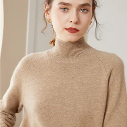 2022 Hot Sale Winter New Women Sweater 100% Pure Cashmere Knitted Pullovers Thicken Female Casual Knitwear Long Sleeve Lady Top