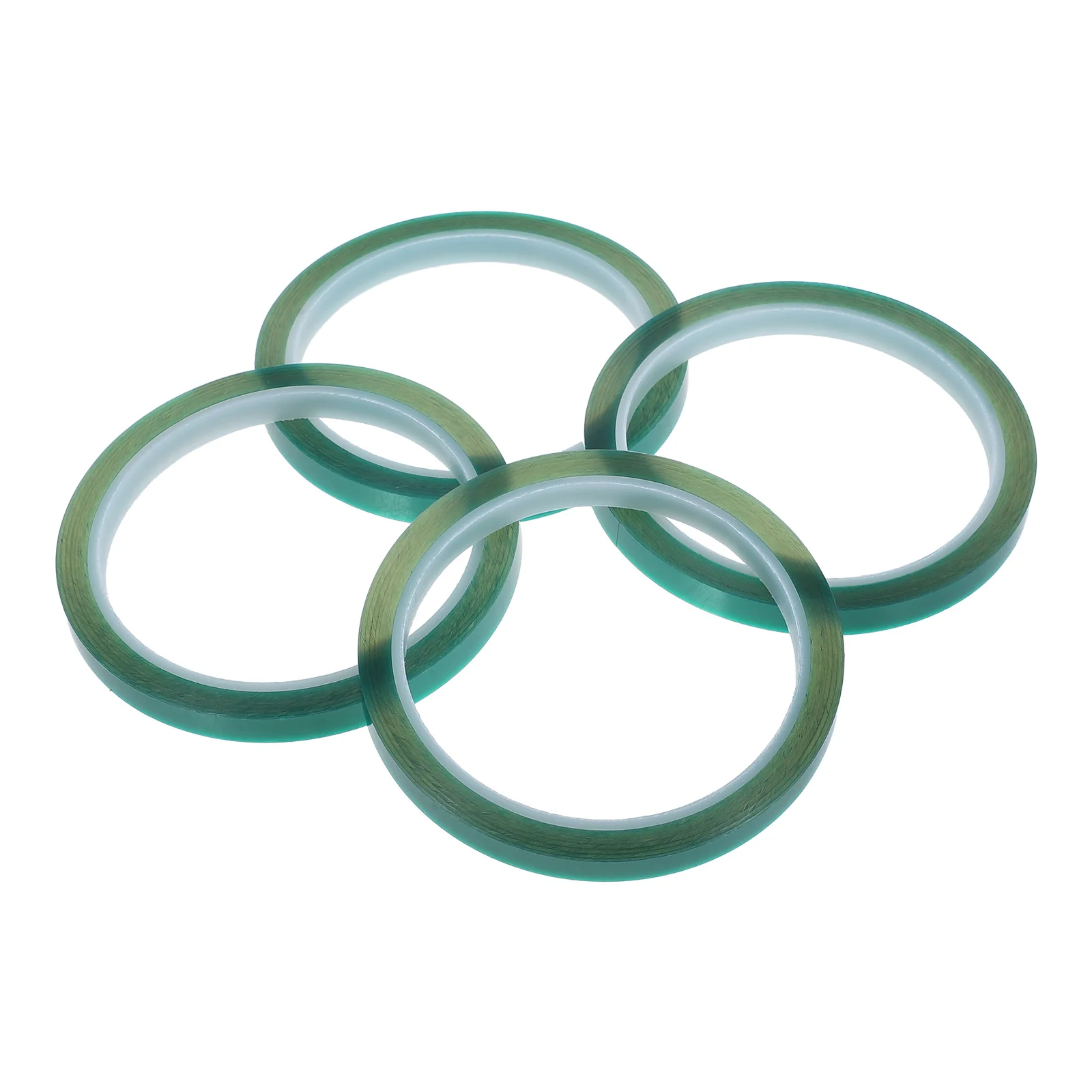 

4pcs Green PET Insulating Tape Heat Resistant High Temperature Plastic Fiber Glass Kit Resin RV Sealant Adhesive Washi Crafts