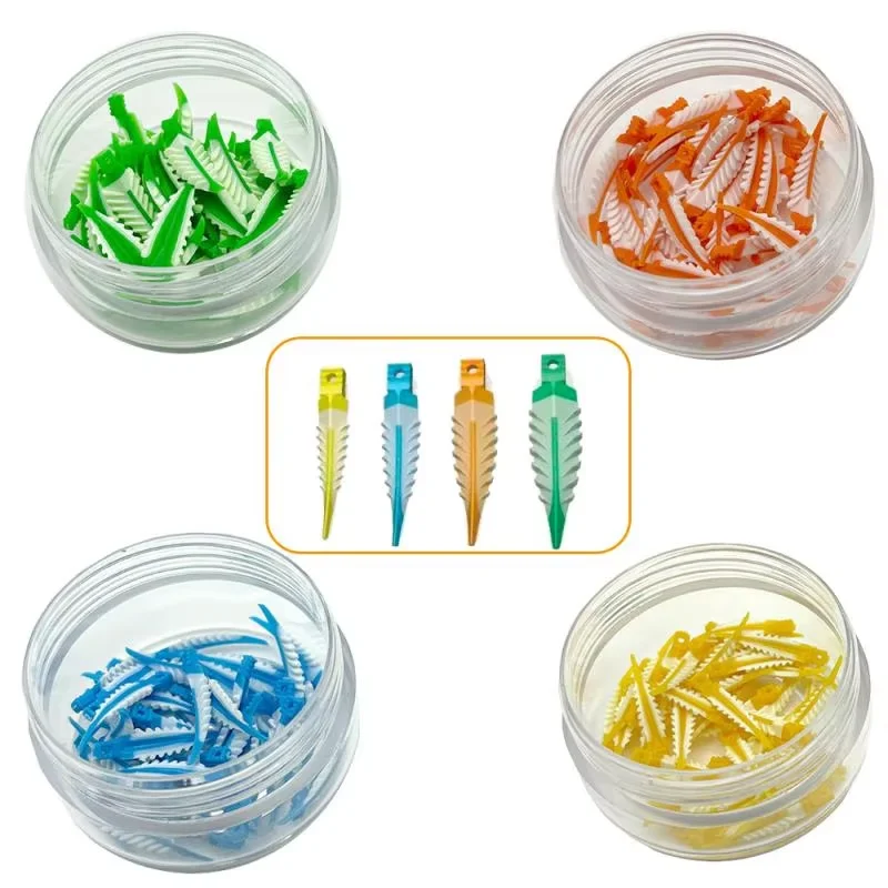40Pcs Dental Composite Wedges Interdental Adaptive Wedge Autoclavable Dentistry Wedge Teeth Gap Therapy Accessories Materials
