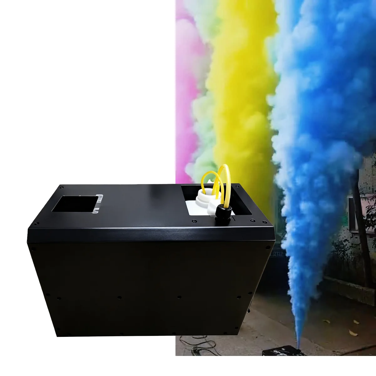 2026-New 3000W Rainproof Stage Effect Special Colorful Fog Machine Smoke Machine for Stage Disco Wedding Party