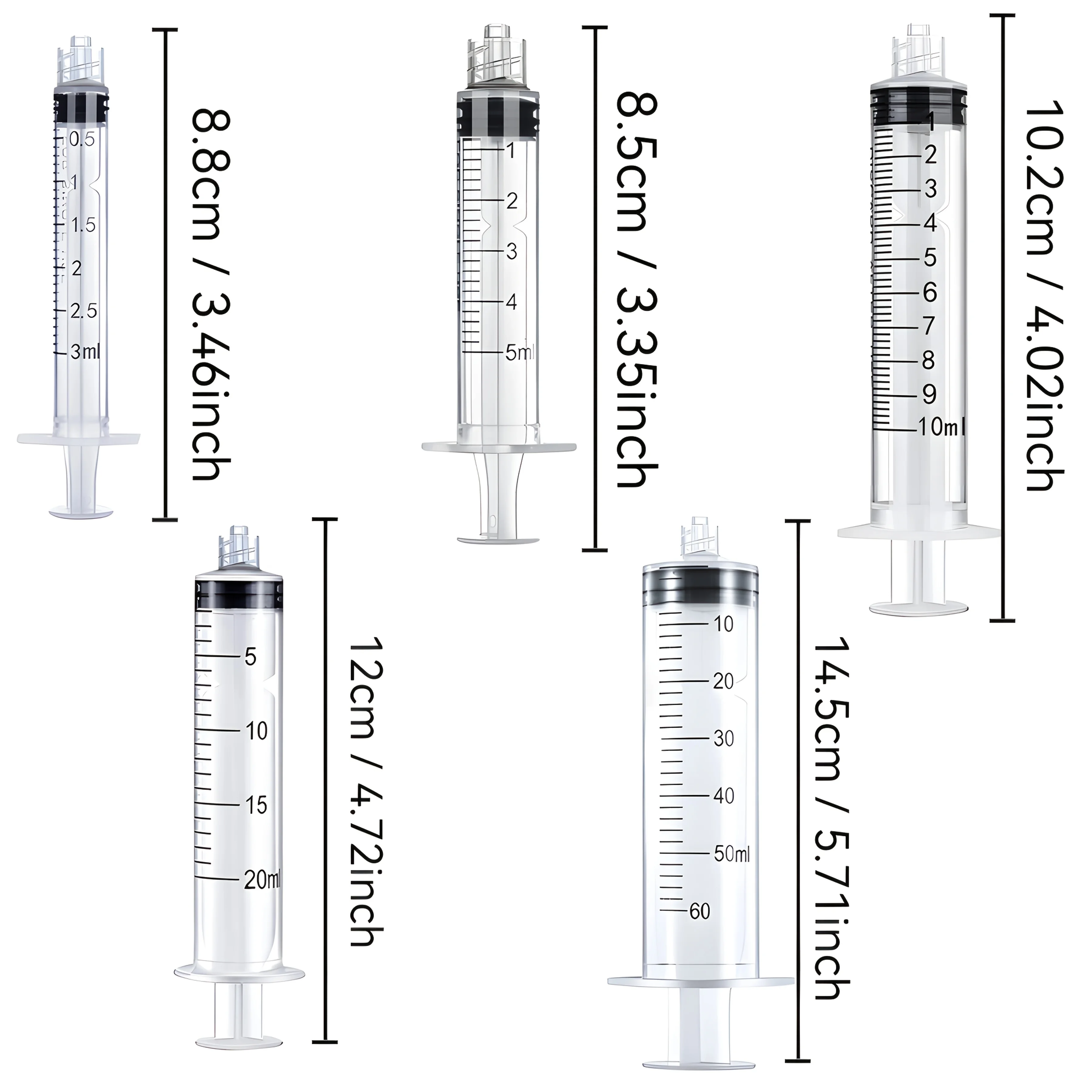 100 مللي 1 مللي 3 مللي 5 مللي 10 مللي 20 مللي 30 مللي 60 مللي لور قفل حقنة الحبر حقن الاستغناء الصناعي #5