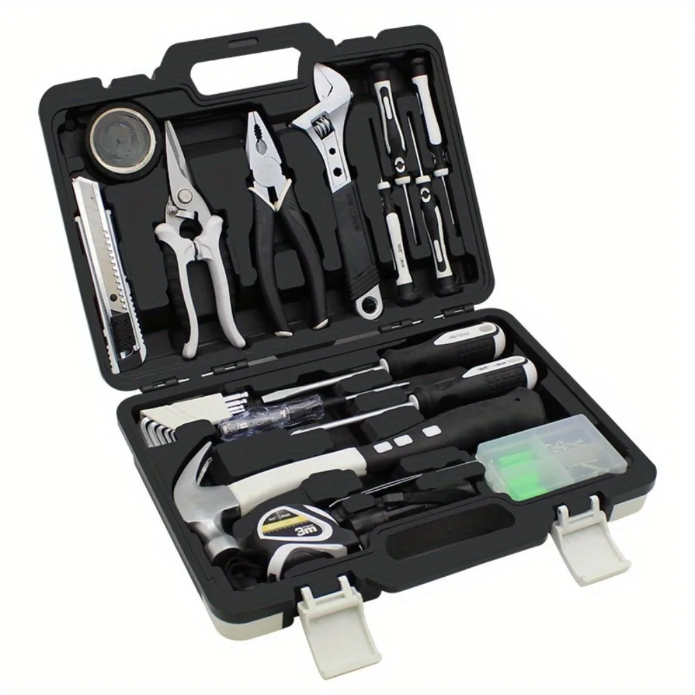 Professional hardware repair kit set Crew wrench wrench hand tool set Box tool set.Household tool set, multifunctional hardware