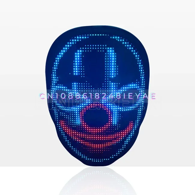 Finegreen Lighting Wholesale Christmas Halloween Party Fashion App Control Led Programmable Message Displayed Face