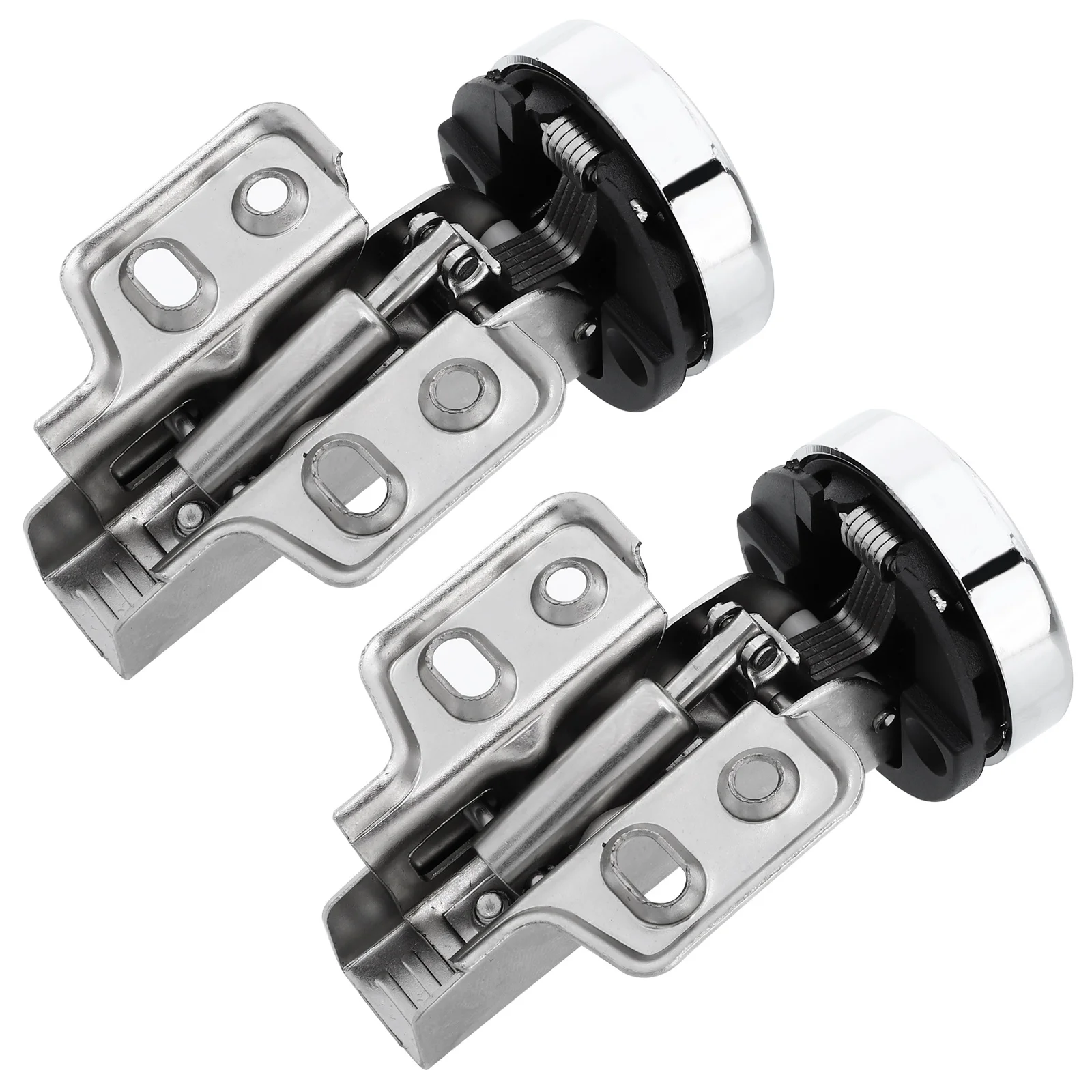 

2Pcs Cabinet Hinge Adjustable Silent Fine Workmanship for Wardrobe and Cupboards Wardrobe Hinges Glass Hinge Cupboard Hinges
