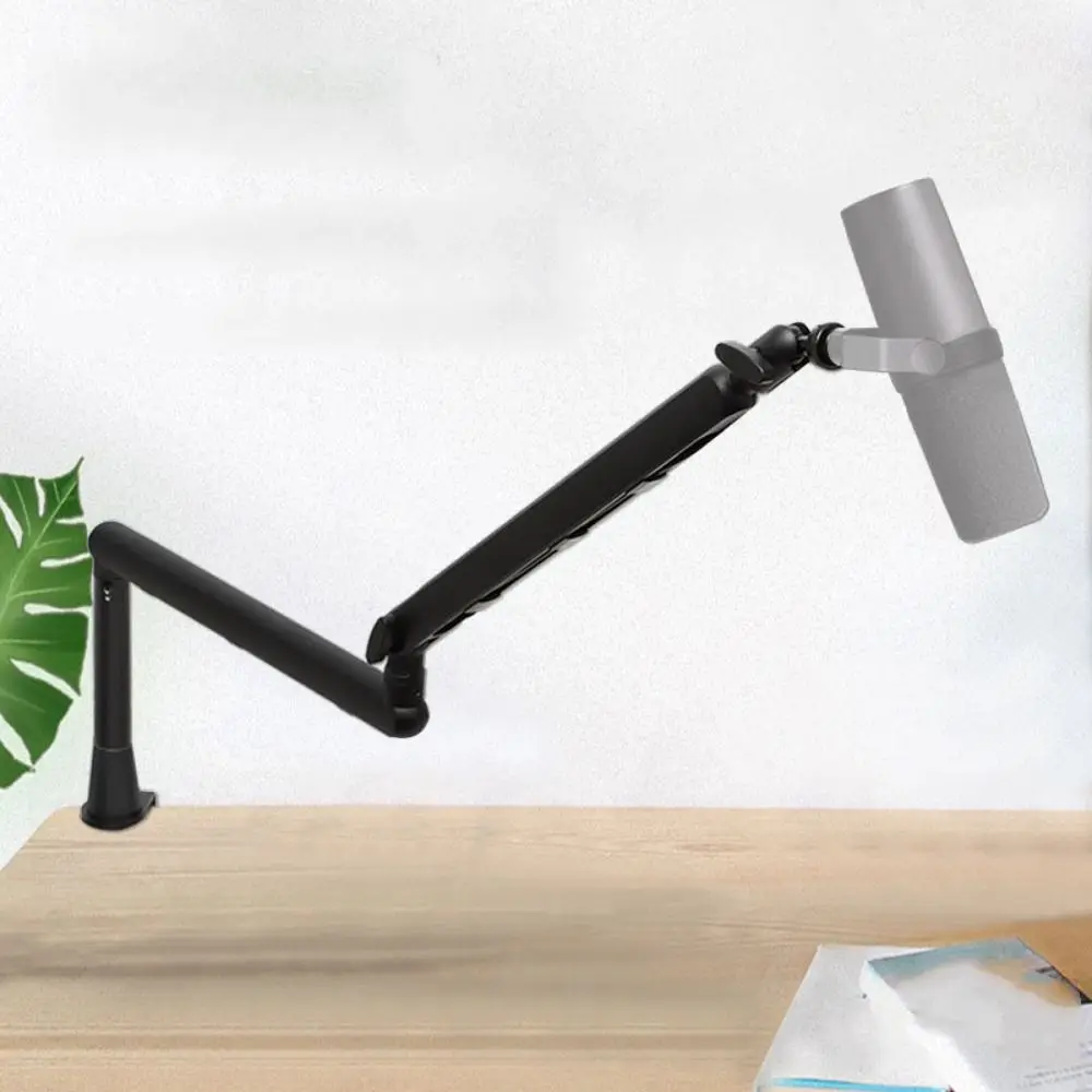 

360° Rotating Recording Microphone Holder Universal Sturdy Microphone Stand Adjustable Extendable Microphone Clamp
