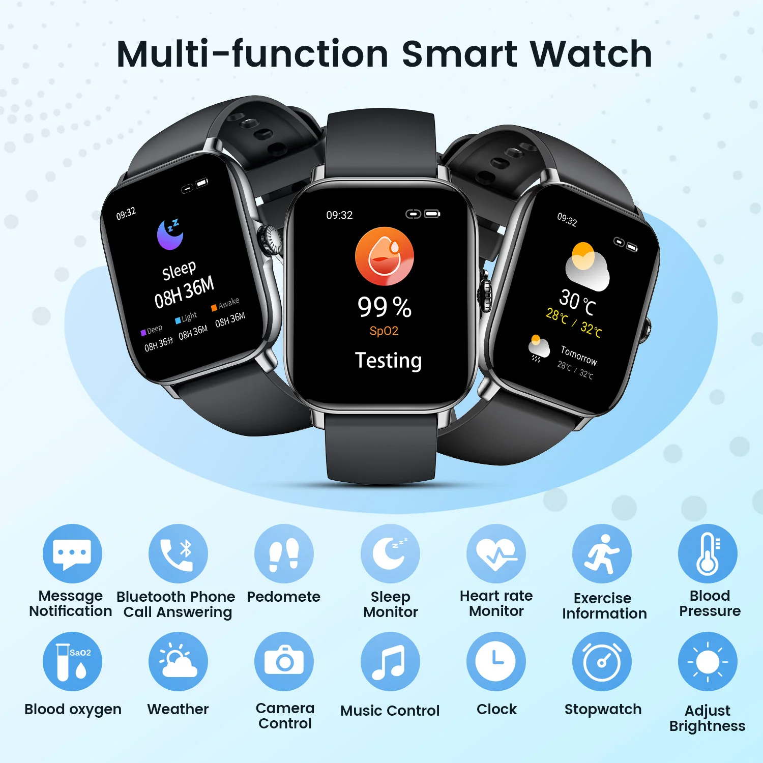 1.85 بوصة للرجال بلوتوث دعوة ساعة ذكية IPx8 الرياضة جهاز تعقب للياقة البدنية Smartwatch لنظام أندرويد IOS السنة الجديدة/هدايا عيد الحب