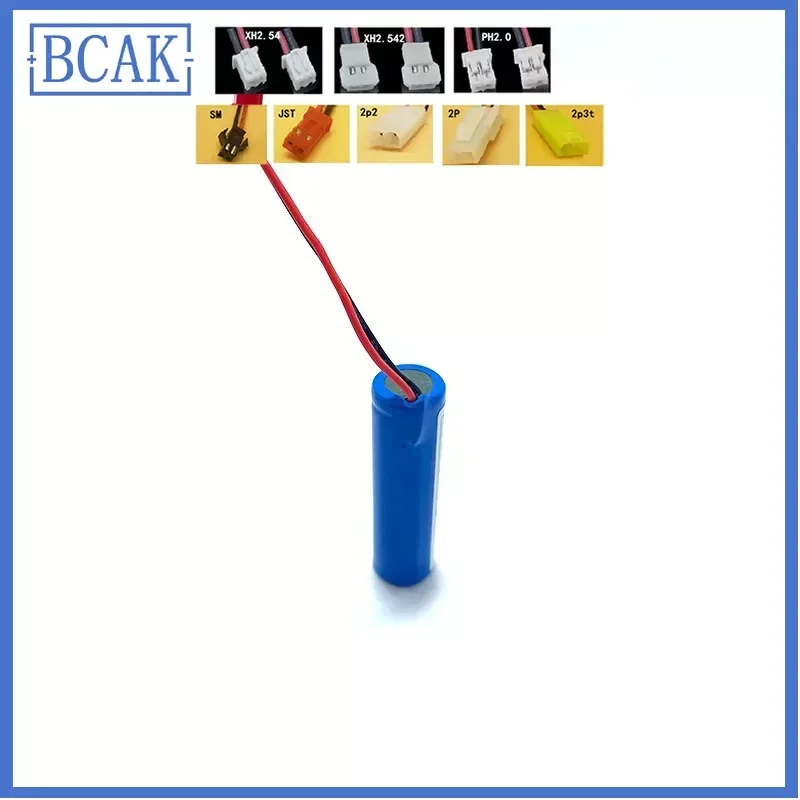 BCAK 18650 3.7V 3500mAh แบตเตอรี่ลิเธียม 1S1P พร้อม Bms แผ่นป้องกันสําหรับแสงแปรงสีฟันไฟฟ้าพัดลมแบตเตอรี่สํารองสีฟ้า