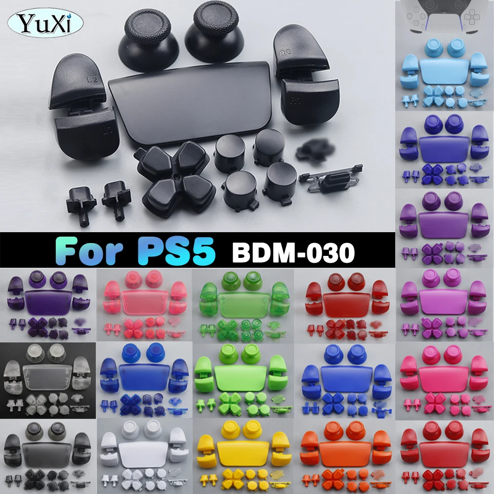 

Full Button Set For PS5 BDM-030 L1 R1 L2 R2 Trigger Button D-Pad Cross Key For PlayStation 5 V3.0 Gamepad Controller Replacement