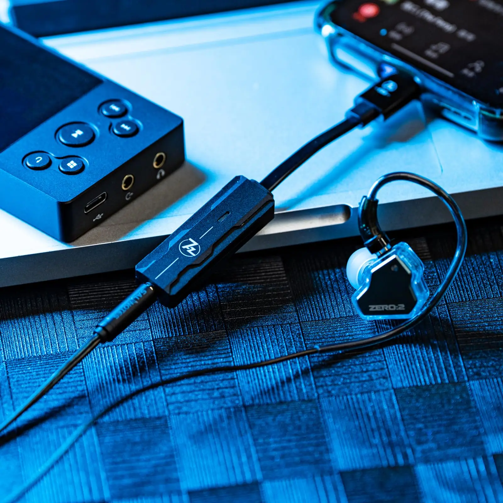 7HZ SEVENHERTZ 71 Headphone portabel Dongle DAC dengan Chip AK4377, kabel OCC kelas atas, mendukung Android 5.1 dan ke atas