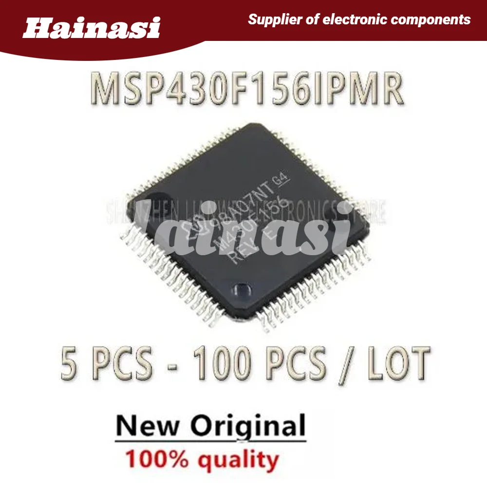 (5PCS)MSP430F156IPMR MSP430F156IPM MSP430F156 MSP430F MSP430 IC MCU Chip LQFP-64