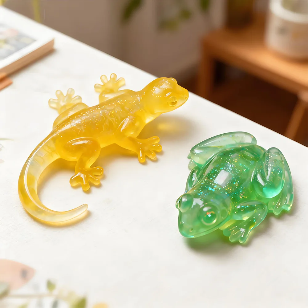 Turtle Aromatherapy Candle Silicone Mold DIY Lizard Frog Animals Gypsum Resin Molds Home Ornaments Decoration view 6