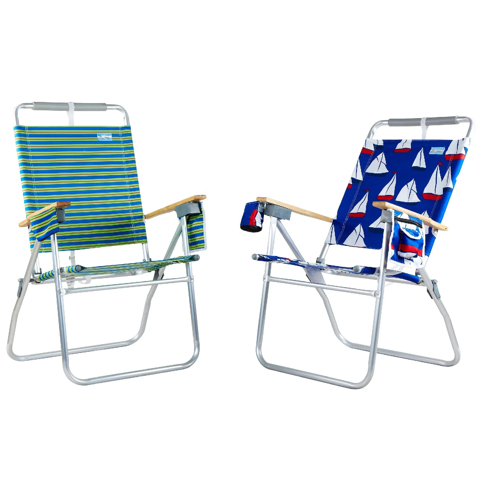 

Lightweight Aluminum Beach Chair Portable Low Seat Design for Poolside Beach Comfortable Living Room Hot-Sale كرسي رحلات