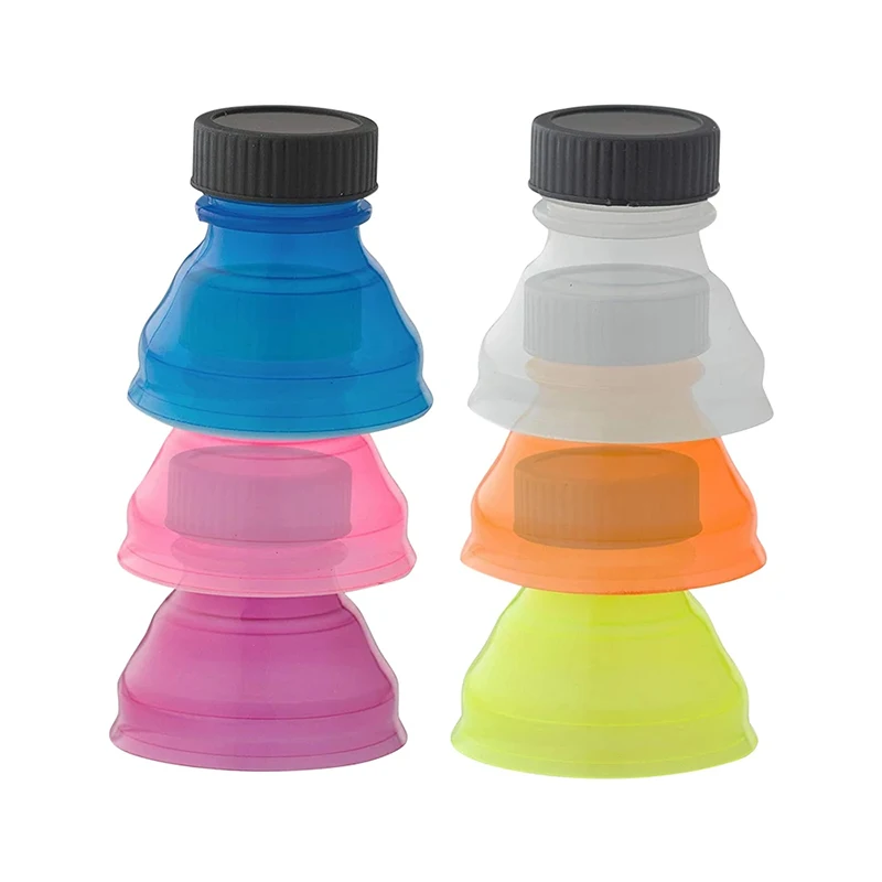 

6pcs Reusable Bottle Top Lid Soda Saver Beer Beverage Can Cap Cover Protector Drinkware Dustproof Bottle Cap