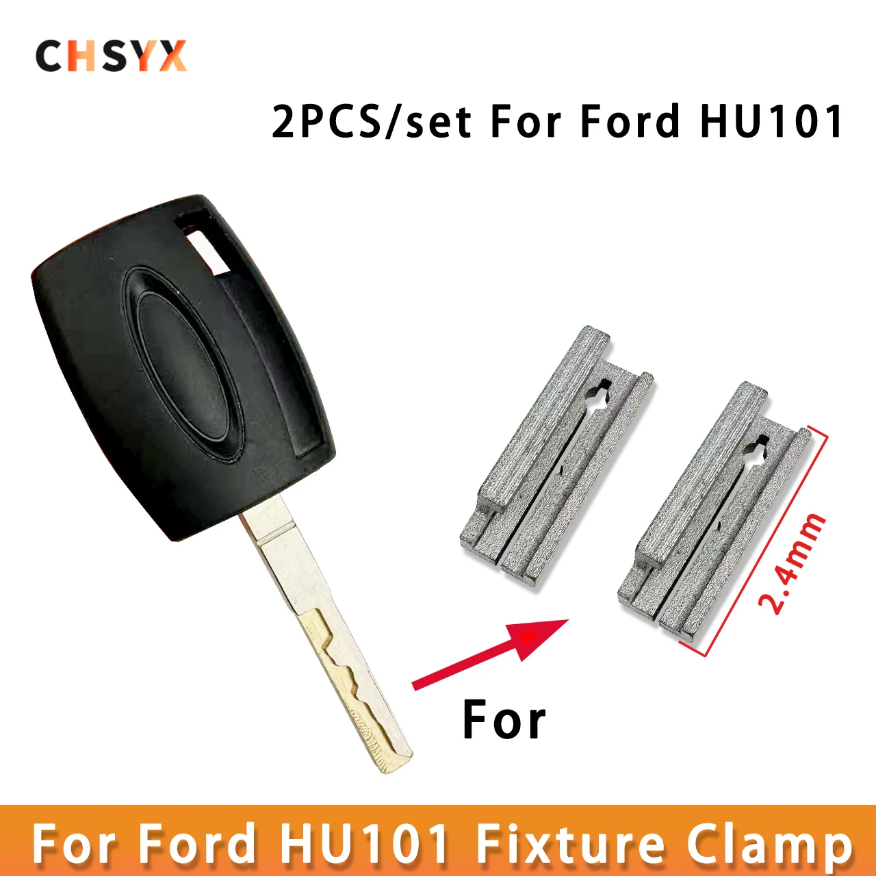 

2 шт./лот HU101 зажим для дублирования ключей для Ford Focus, детали машины для резки ключей, пустой ключ, аксессуары для станка для резки ключей