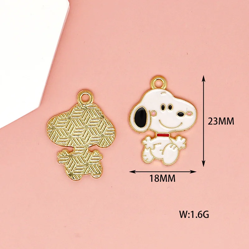 10 قطع سنوبي أقراط قلادة معدنية سحر قلادة المفاتيح DIY المواد اليدوية