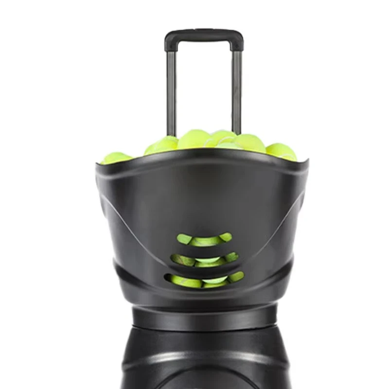 آلة قاذفة كرة التنس الأوتوماتيكية المتينة من ABS والفولاذ معدات تدريب البناء PP