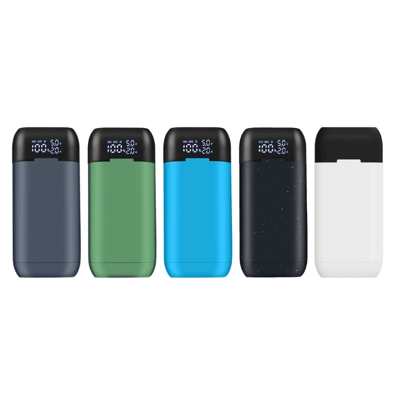 Travel Friendly Power Banking with Fast Charging and LED Display for 21700/20700/18700/18650 Batteries