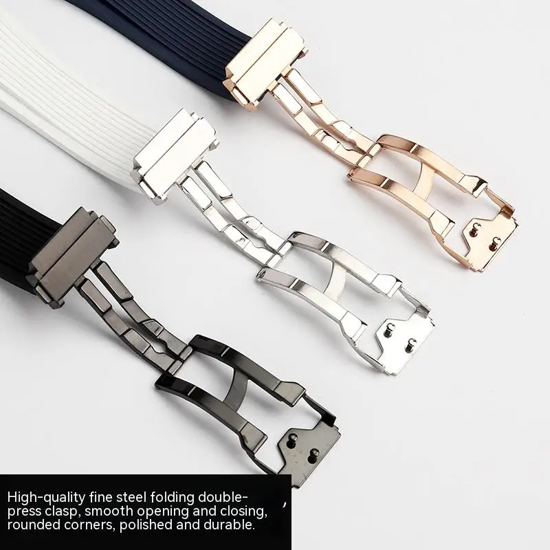 High Quality Fluororubber Strap For Hublot Bigbang Series 421/441 Watchband Dedicated Quick Disconnect Interface 18MM Waterproof