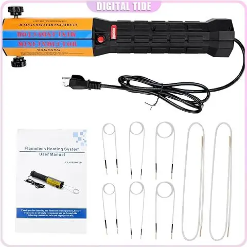 

10Pcs Induction Heater Coil Kit,Screw Descaling Coils with10 Different Sizes,Flexible and Durable,for Magnetic Induction Heaters