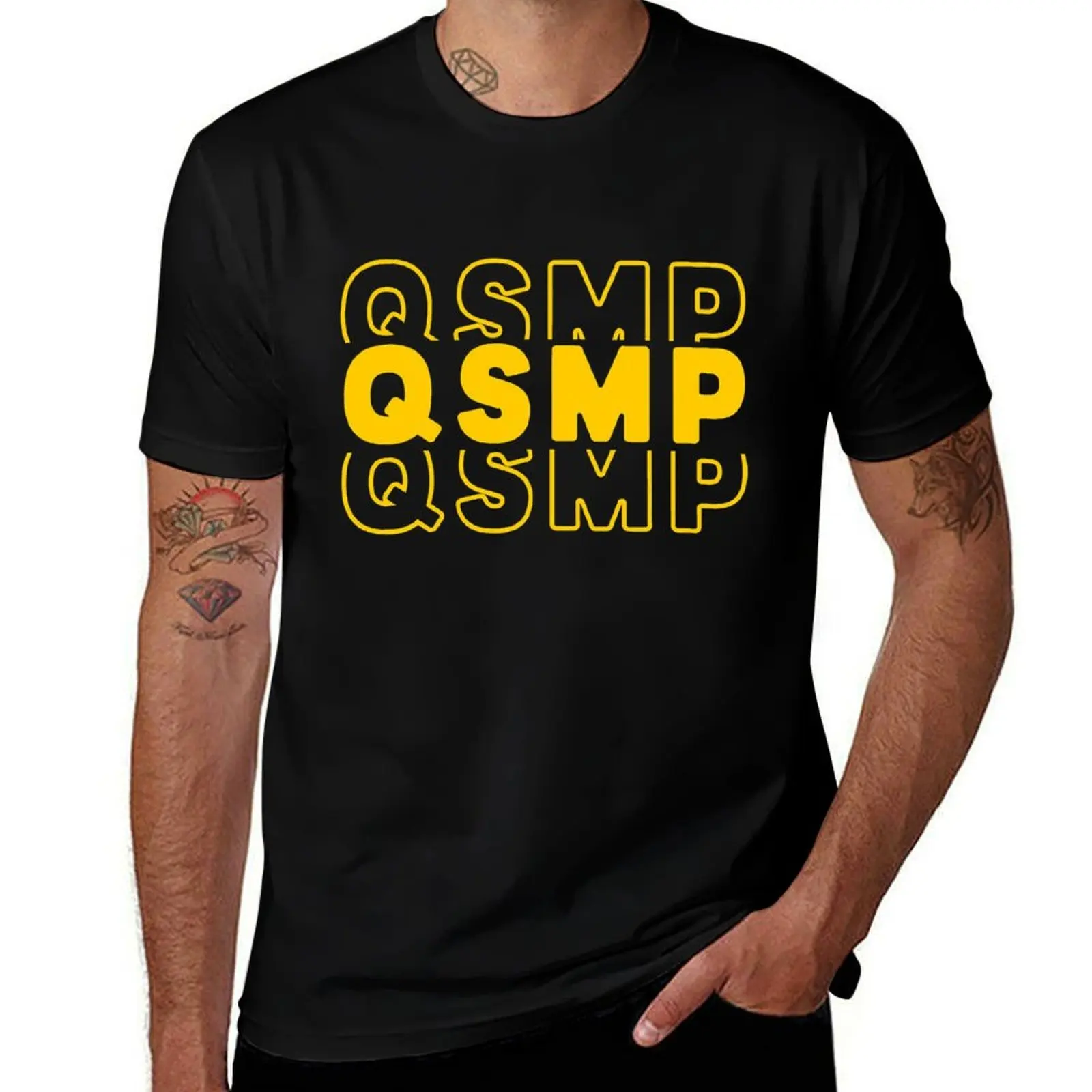 

QSMP, qsmp, Qsmp T-Shirt t shirts for man pack white man t shirt cotton high quality printed t shirts for man T-Shirt