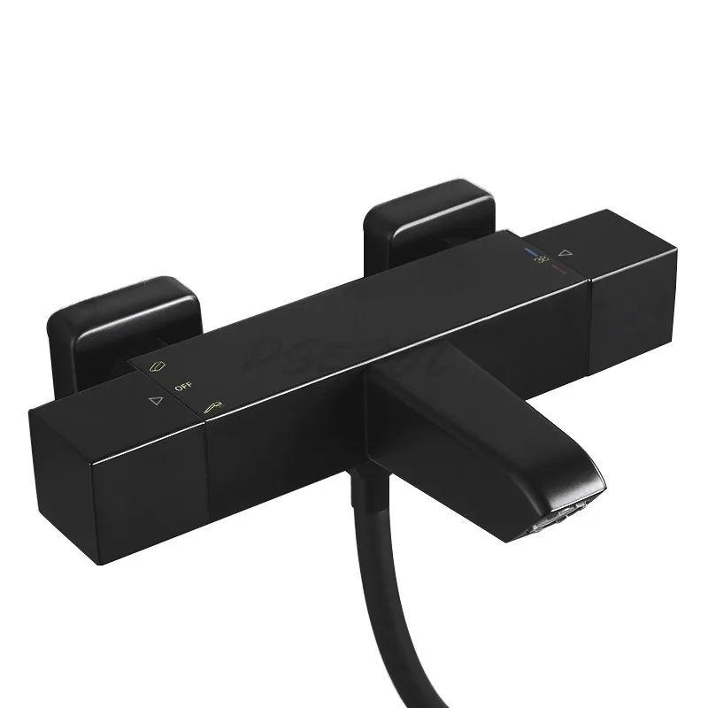 

Household Copper Body Thermostatic Showerhead Set Simple European Small Unit Concealed Bathtub Shower Faucet