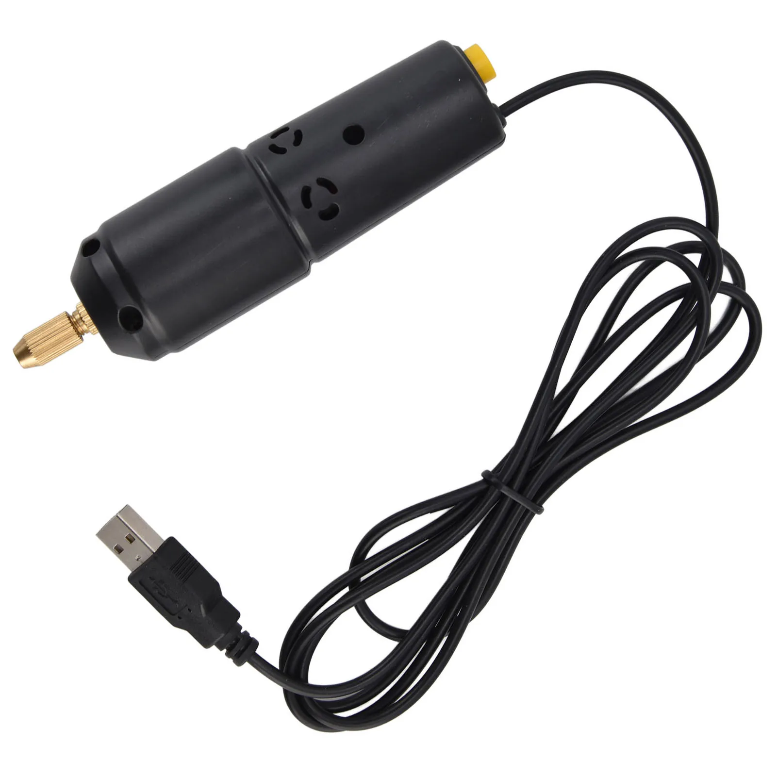 Craft Drilling Machine Hand Drill Resin Drill Mini USB Electric Drilling Machine Tool Set Kit for Crystal Pearl DIY Supply Black
