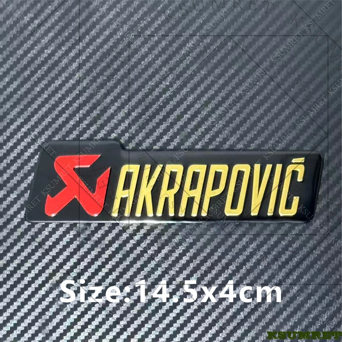 For Akrapovic Exhaust Sticker Motorcycle Logo Emblme Metal Stickers Decals Waterproof