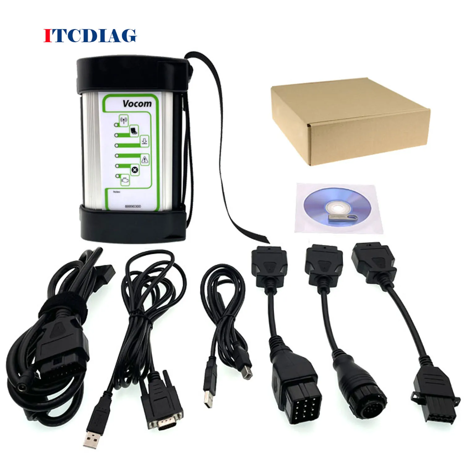 88890300 Vocom Interface USB Connection Truck Diagnostic Scanner Programmer Tool For Volvo For Renault For UD For Mack