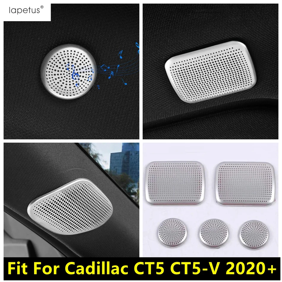 

For Cadillac CT5 CT5-V 2020 - 2022 Car Front Pillar A Speaker Panel / Roof Loudspeaker Audio Sound Frame Cover Trim Accessories