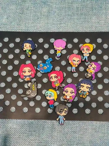 13-100Pcs MINISO KPop Demon Hunters Shoe Charms for DIY Bracelet Wristband Sandal Shoes Accessories Kids Women Party Favor Gifts